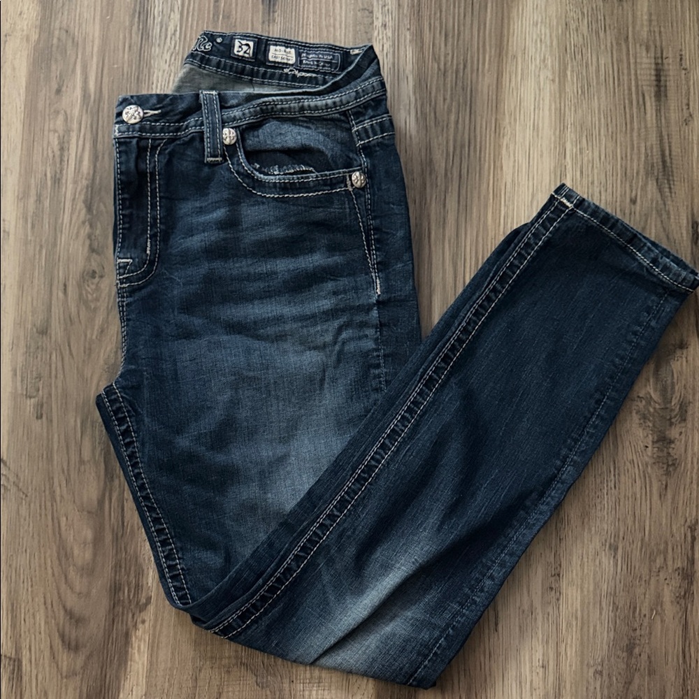 Miss Me Dark Blue Skinny Jeans